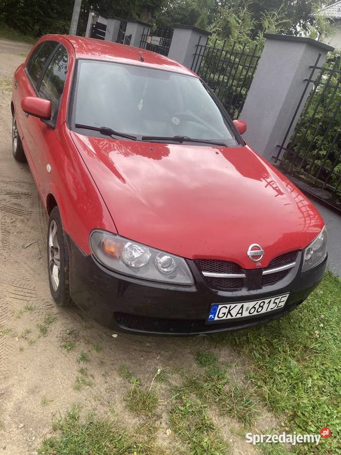 Nissan Almera bengaz czerwony pomorskie Otomino