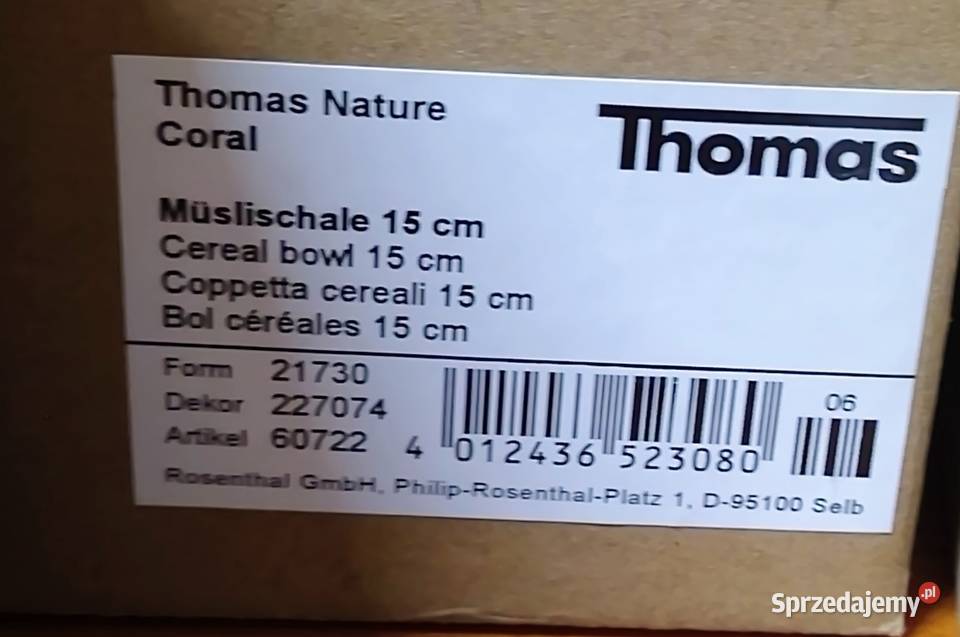 6 x Miseczka Thomas Nature Coral 700 ml