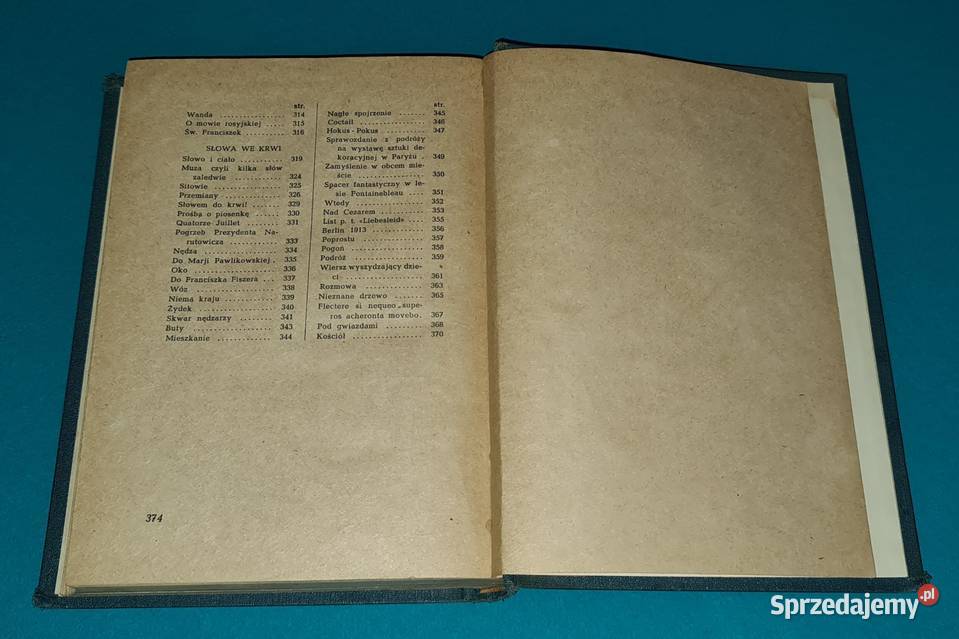 Wiersze Zebrane Julian Tuwim Wyd 1946r Starocia Warszawa