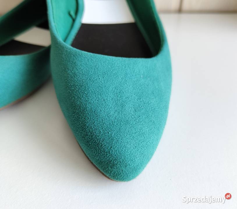 Płaskie buty Reserved 39 zielone baleriny zachodniopomorskie Szczecin