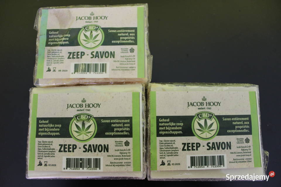 Naturalne mydło konopne CBD Jacob Hooy Unisex Łódź