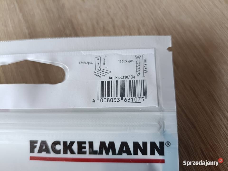 Łączniki kątowe 40x40 mm 4 sztuki plus wkręty Pozostałe pomorskie Kwidzyn