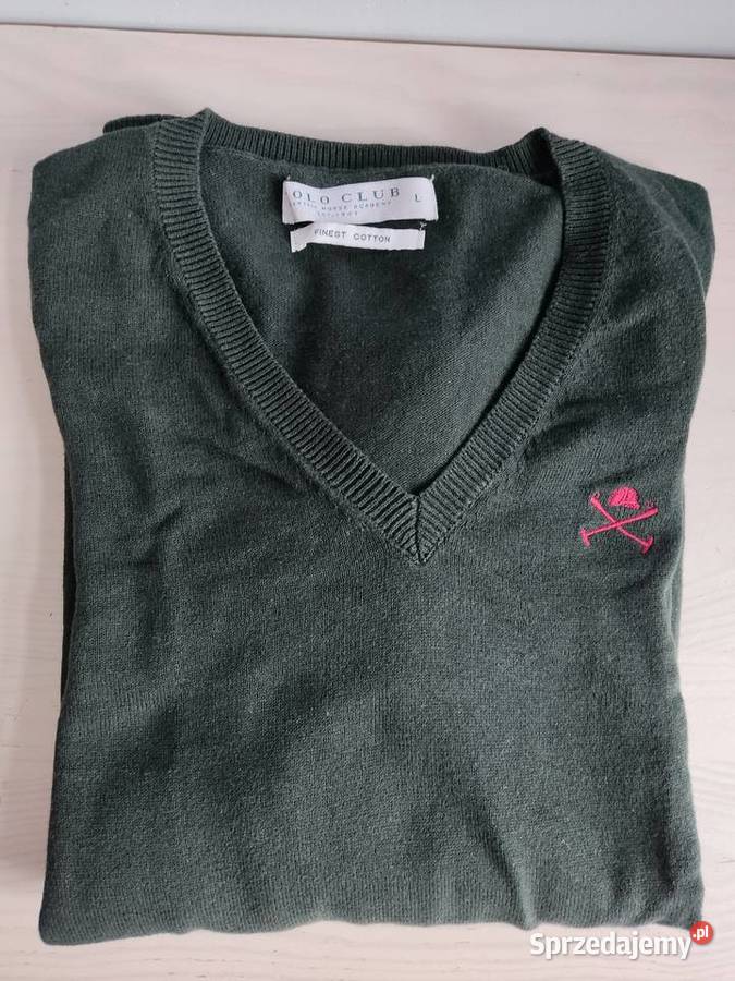 Sweter Polo Club zielony Głuchołazy