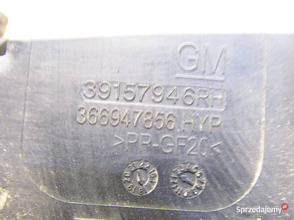 ŚLIZG MOCOWANIE ZDERZAKA PRAWY TYŁ TYLNE OPEL