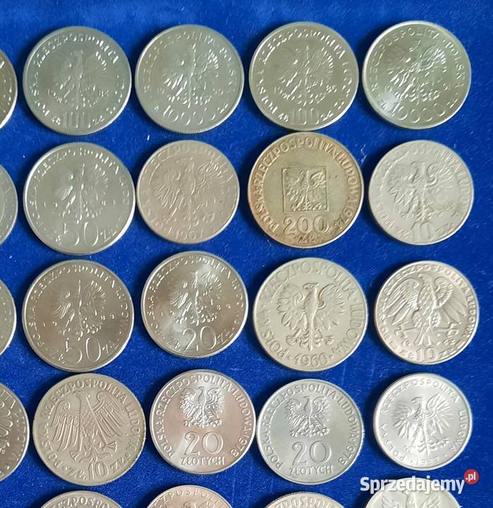 Zestaw VI Monet PRL x42 sztuki Numizmatyka Gliwice