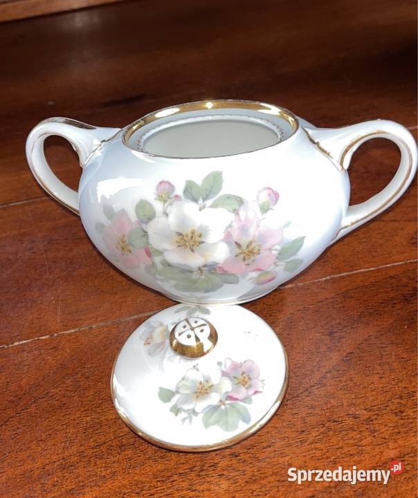 Cukiernica Balmoral Rosenthal Selb Germany 1920 Porcelana i szkło