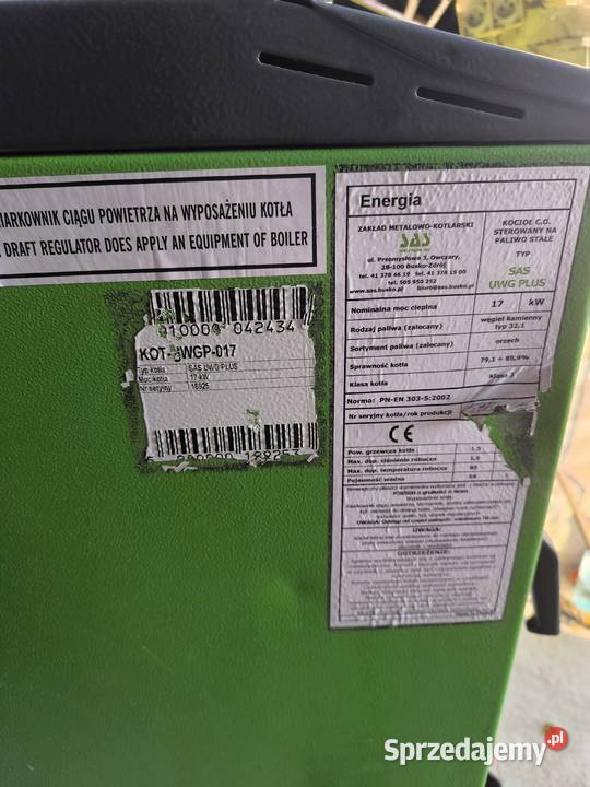 Sprzedam piec SAS UWG Plus podkarpackie Jarosław