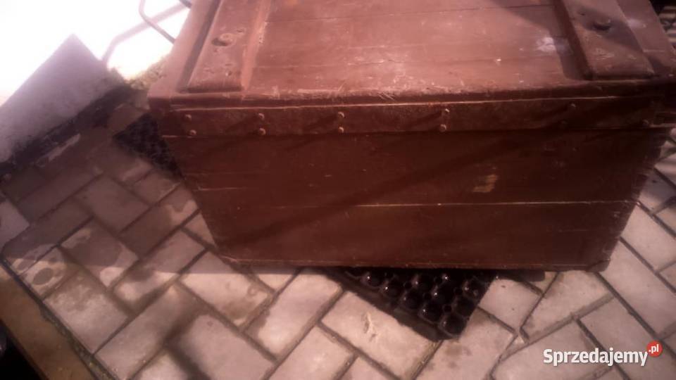 Niemiecka skrzynia amunicyjna Antyki, Sztuka, Kolekcje Poznań sprzedam