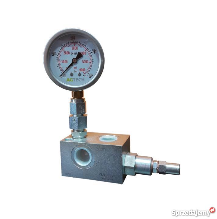 Zawór Hydrauliczny Przelewowy 34 90L MANOMETR kujawsko-pomorskie Solec Kujawski