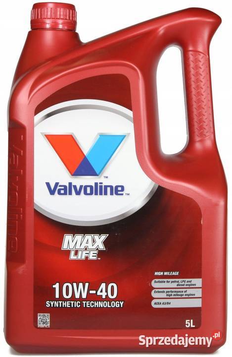 Olej Valvoline Maxlife 10w40 10w40 5l Radom