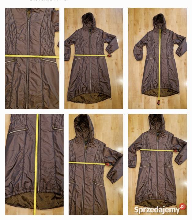 Damski płaszcz zimowy z kapturem Bandolera 42XL