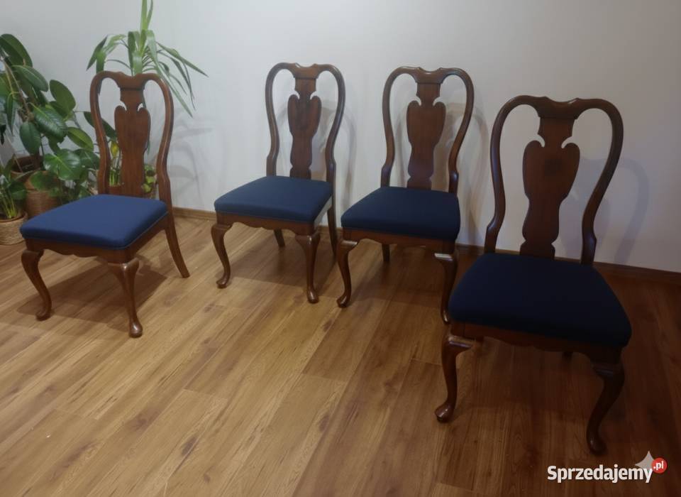 Stylowe 4 krzesła renowacji Okazja wielkopolskie Lusówko