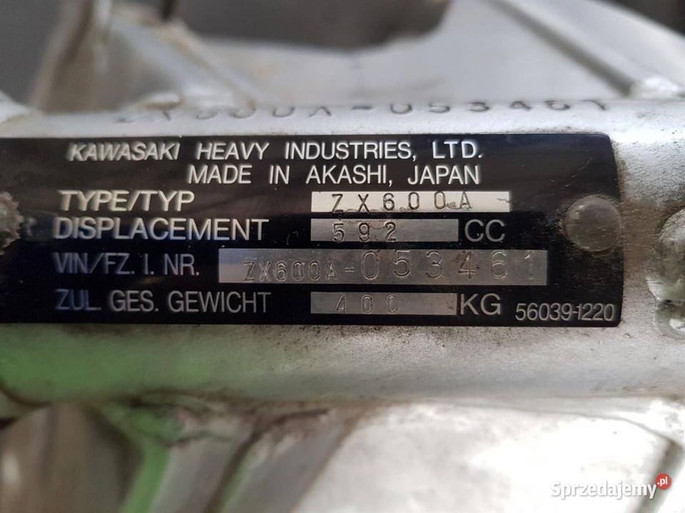 RAMA GPZ 600R osobowe kujawsko-pomorskie Lipno sprzedam