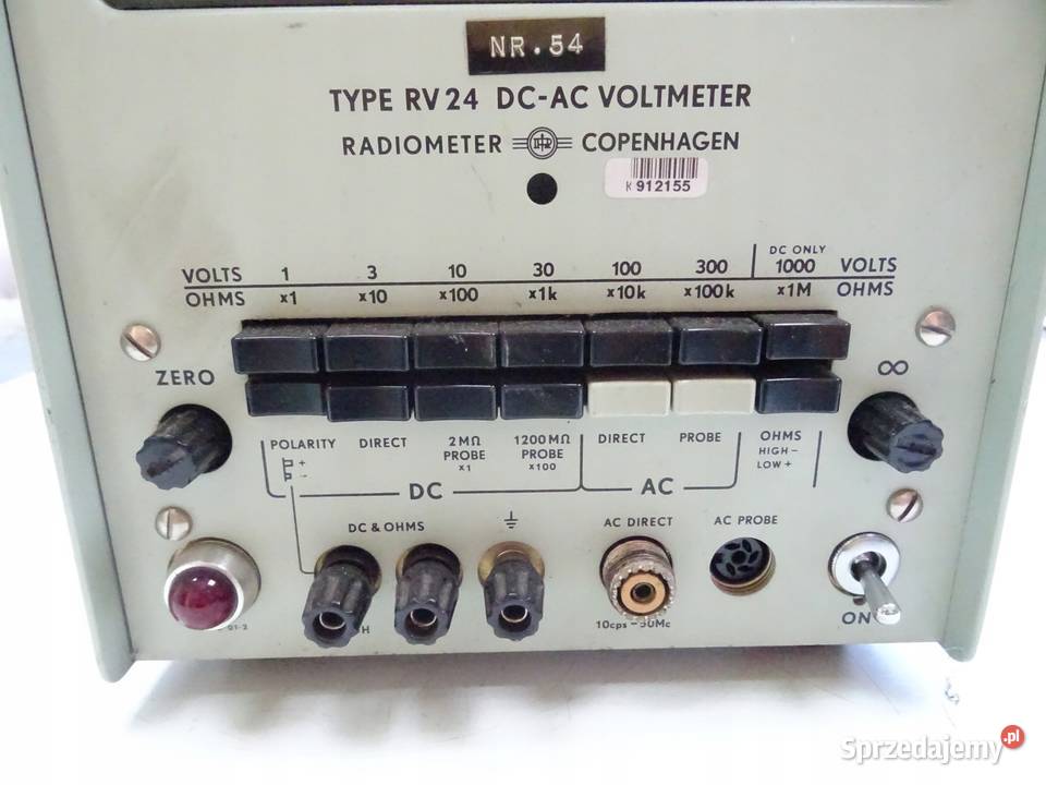 WOLTOMIERZ RADIOMETR TYPE RV24 DCAC COPENHAGEN Wąchock
