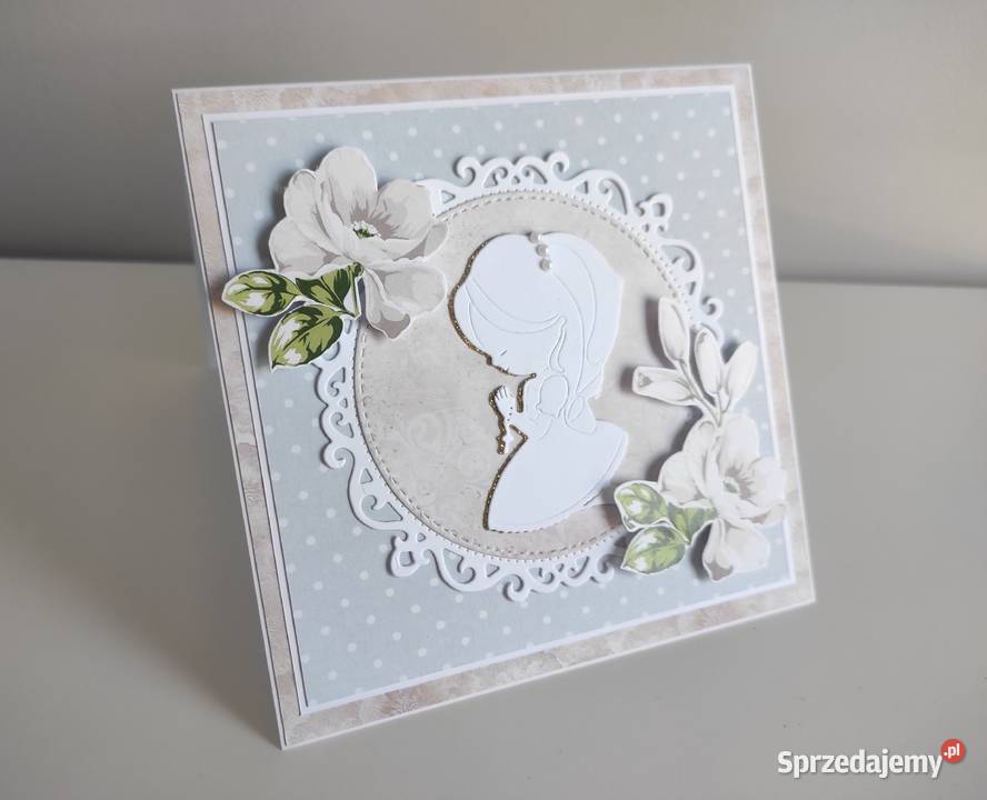 Kartka ręcznie robiona z okazji Pierwszej łódzkie Łódź sprzedam