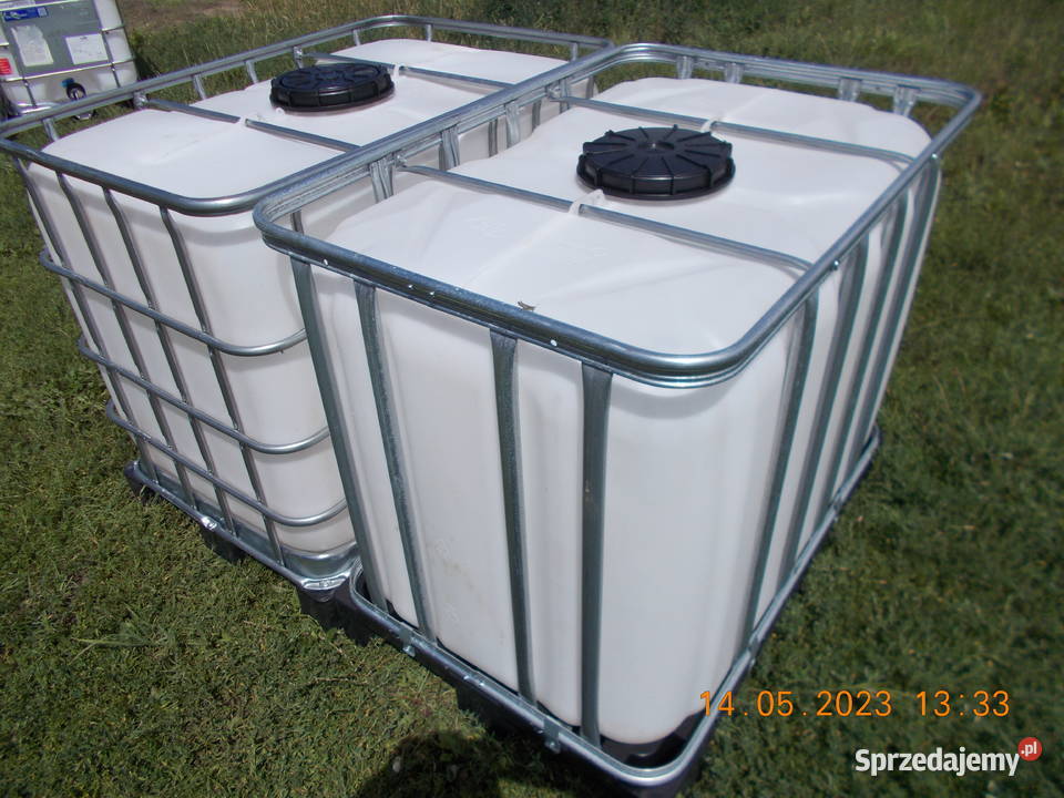 zbiornik 1000 l 600 l paletopojemnik beczka kujawsko-pomorskie Łubianka sprzedam