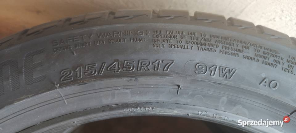 21545R17 dwie opony mazowieckie Ciechanów
