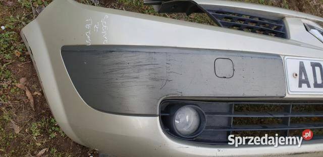 RENAULT SCENIC ZDERZAK PRZEDNI PRZÓD HALOGENY Zbierkowo