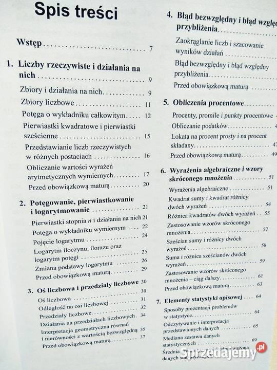 Matematyka Podkowa rozszerzenie zbiór mazowieckie Warszawa