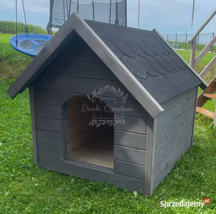 Buda psa Rozmiar M Grafit Dach dwuspadowy ID832 Łódź sprzedam