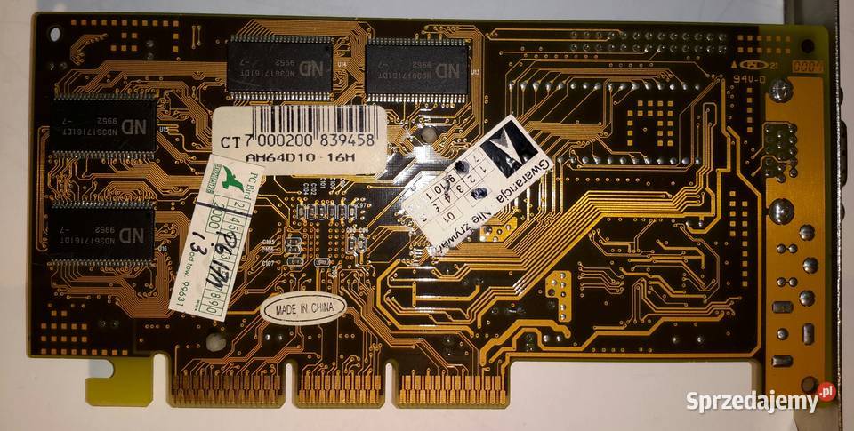 Karta graficzna AGP Riva TNT2 64 16MB mazowieckie