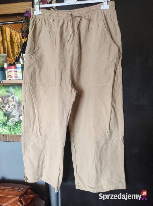 Bawełniane spodnie damskie XXXL Inny materiał