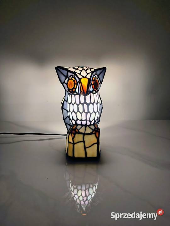 Tiffany lampa witrażowa stołowa nocna biurowa Zaręba