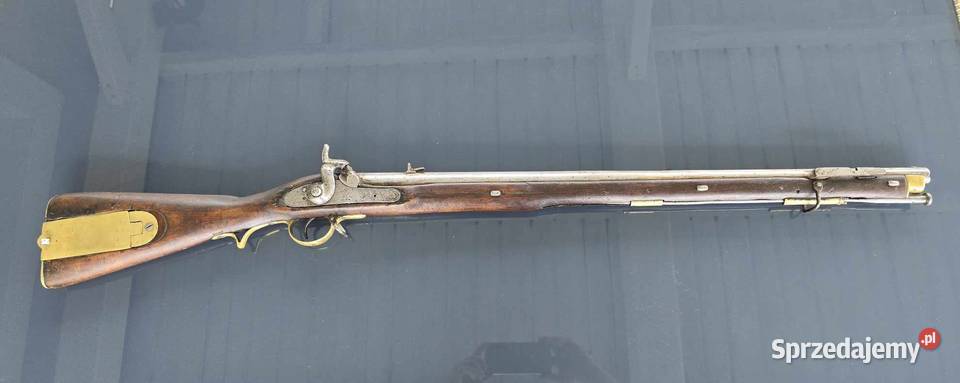 Muszkiet czarnoprochowy wojskowy Brunswick1848 r Lichwin
