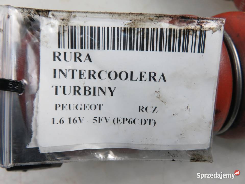 RURA INTERCOOLERA PEUGEOT RCZ 16 16V THP