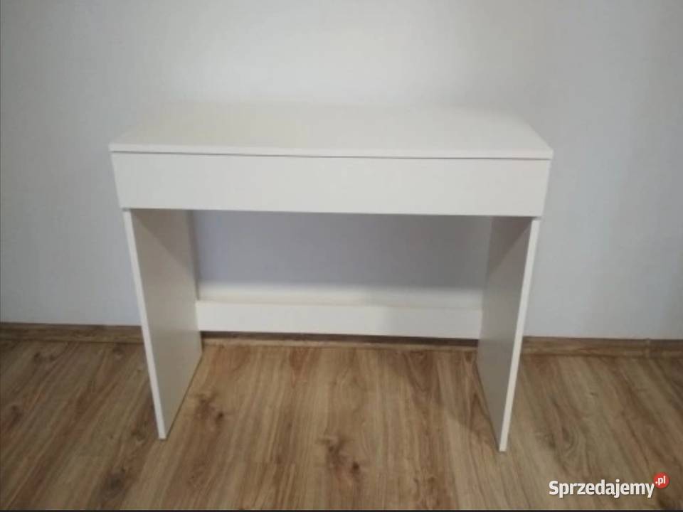 Białe biurko toaletka 90x40 Olszówka