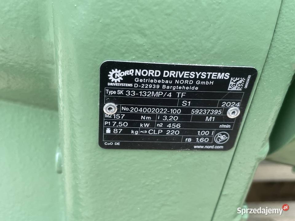 motoreduktor walcowy NORD 75kw 460 410 420 430 Dębica