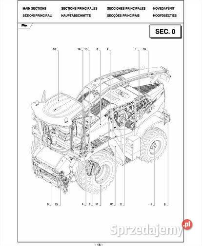 Holland NH FR9000 FR9060 sieczkarnia katalog motoryzacja, transport świętokrzyskie Kielce sprzedam