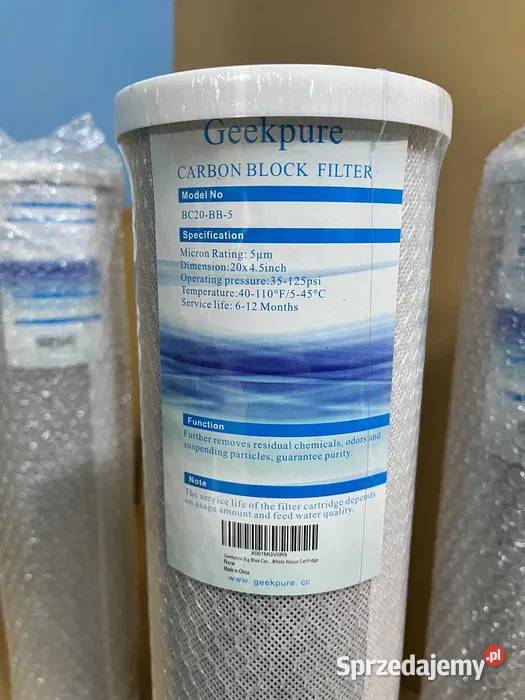 Wkład węglowy Geekpure BC20BB5 20 x 45 cala 5 Pozostałe Głuchów Górny