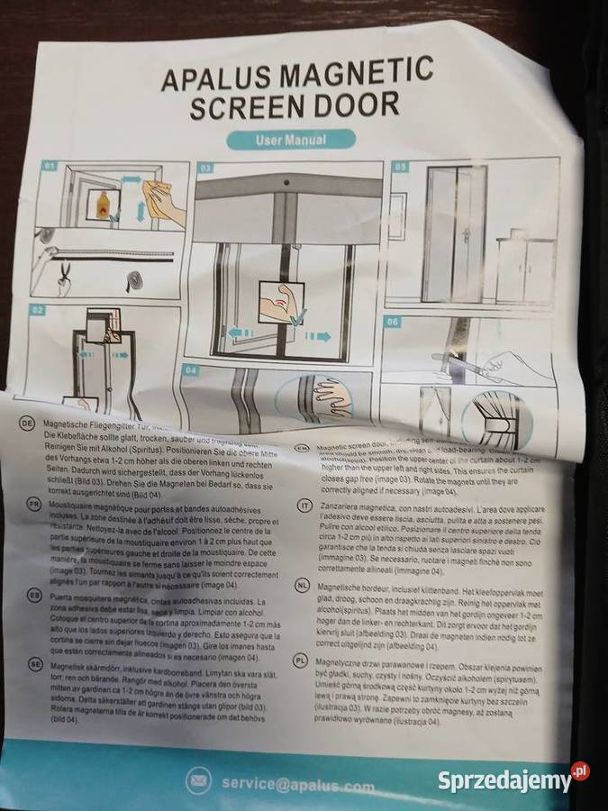 Magnetyczna moskitiera 110210 Wystrój okien