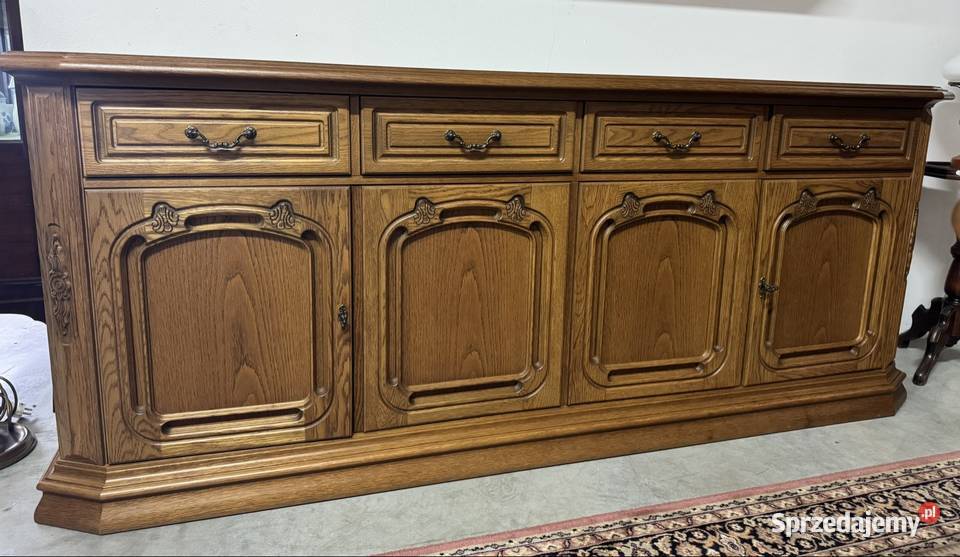 Zestaw dębowy komoda i witryna wisząca warmińsko-mazurskie Ełk