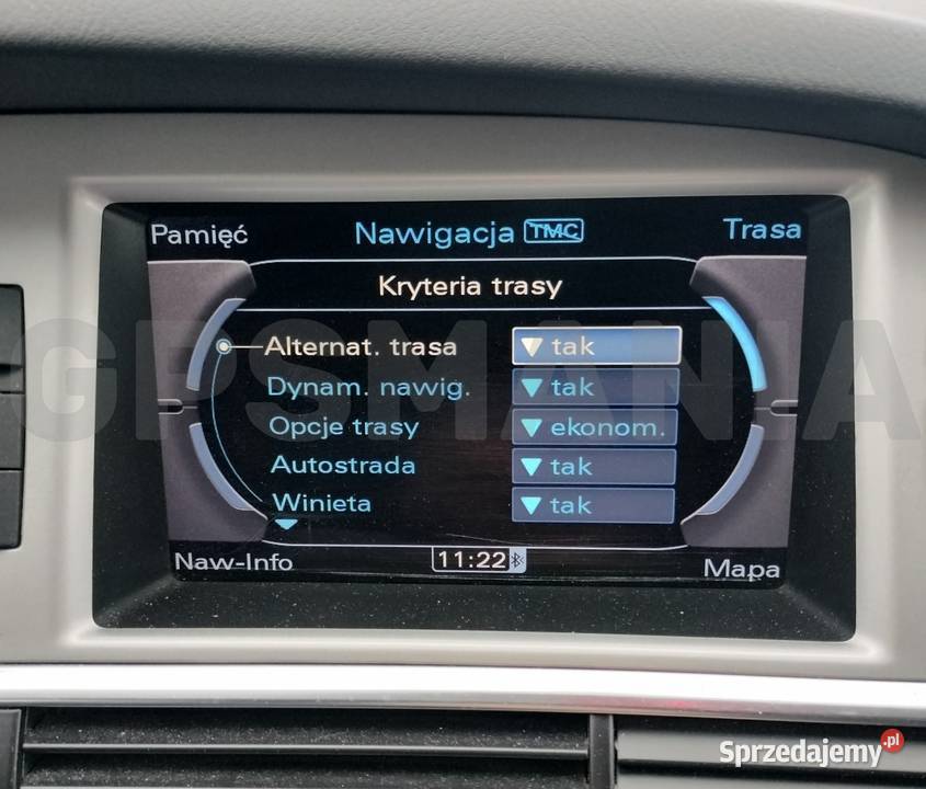 POLSKIE MENU LEKTOR NAWIGACJI AUDI A4 A5 A6 A8 Łódź