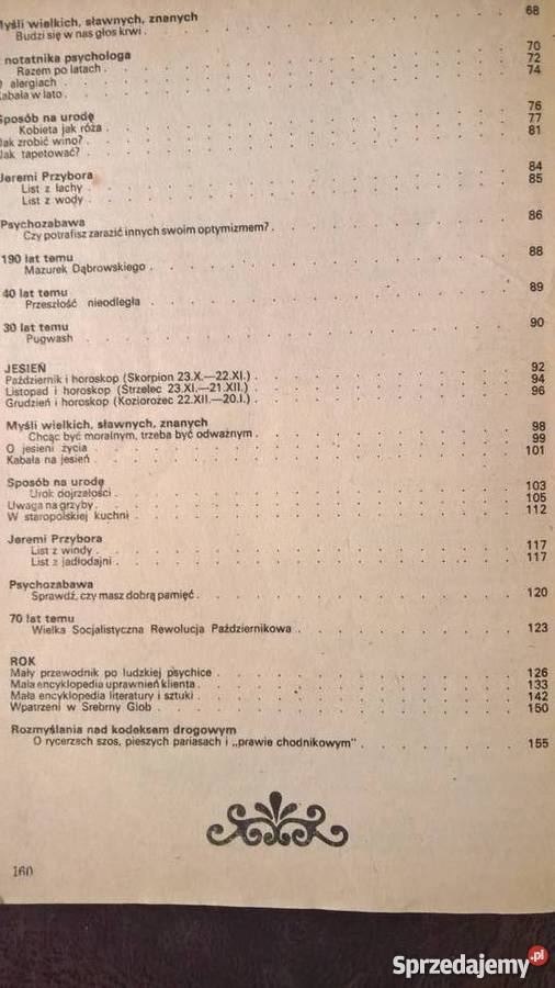 Kalendarz Przyjaciółka 1987