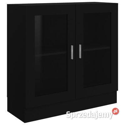 vidaXL Witryna czarna 825x305x80 materiał Warszawa