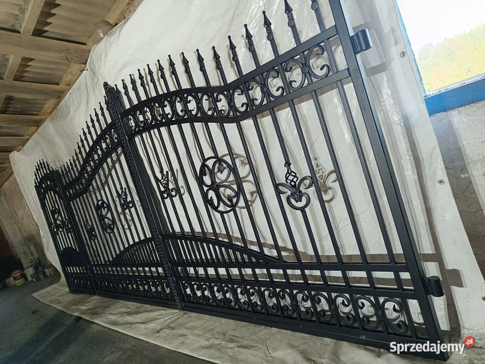 Brama Wjazdowa Dwuskrzydłowa Kuta Pręt Pełny Starachowice