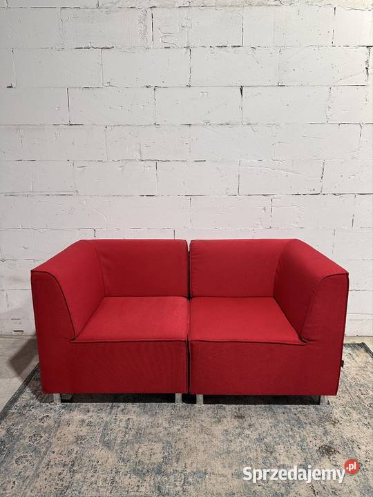 Modułowa sofa narożnik KLEIBER czerwona 80cm Wrocław sprzedam