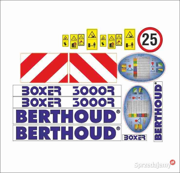 Naklejki Berthoud Boxer 3000R mocne i odporne z Pleszew
