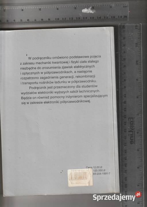 Podstawy elektroniki półprzewodnikowej Jan Pruszków