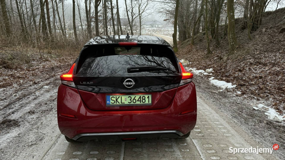 Nissan Leaf wersja bateria 62kWh 25 tyskm moc automatyczna Gdańsk