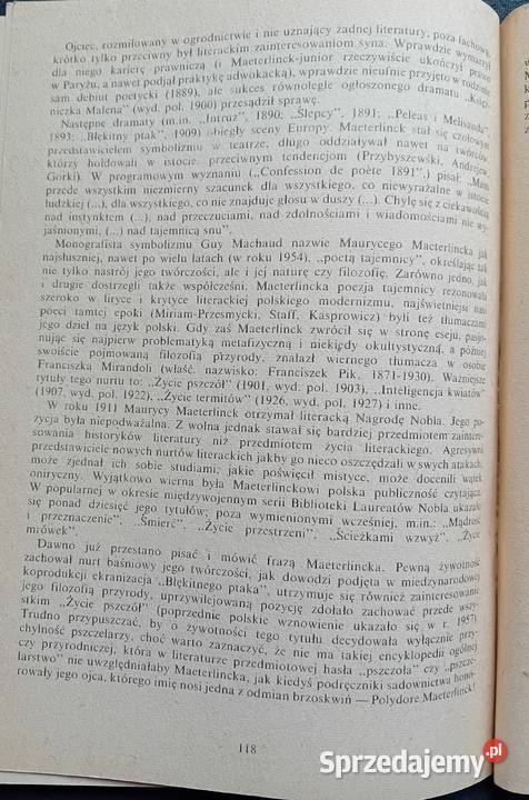 Maurycy Maeterlinck Życie pszczół LSW 1988 r Antykwariat Koźminek