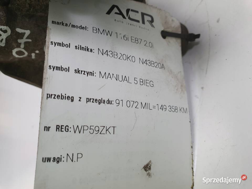 SPRĘŻARKA KLIMATYZACJI BMW E87 E90 20 i Chełm