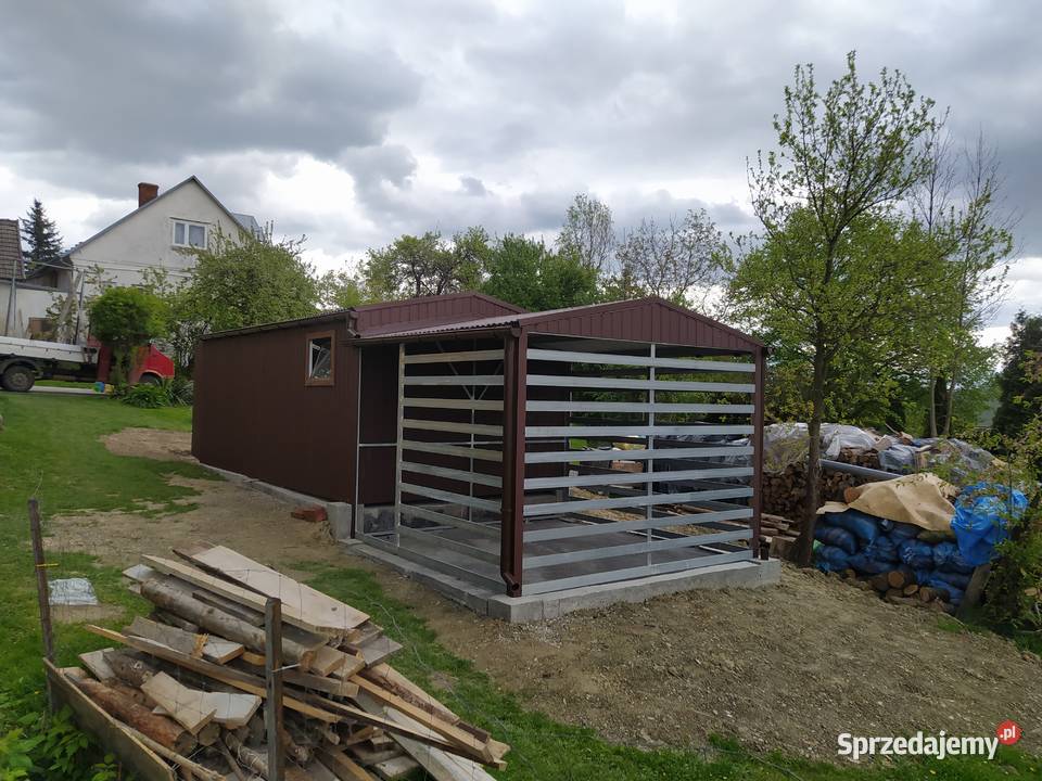 Garaż dwuspadowy 660x530 Stadniki