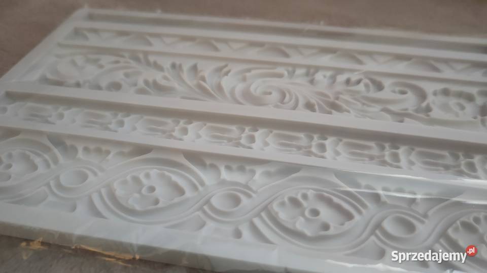 Forma silikonowa duża ozdobna kafelki ornamenty Tarnowskie Góry