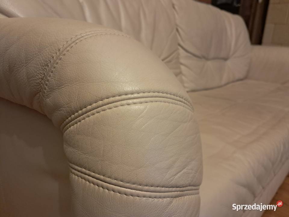 Sofa skórzana rozkładana 170cm Jedlina-Zdrój sprzedam