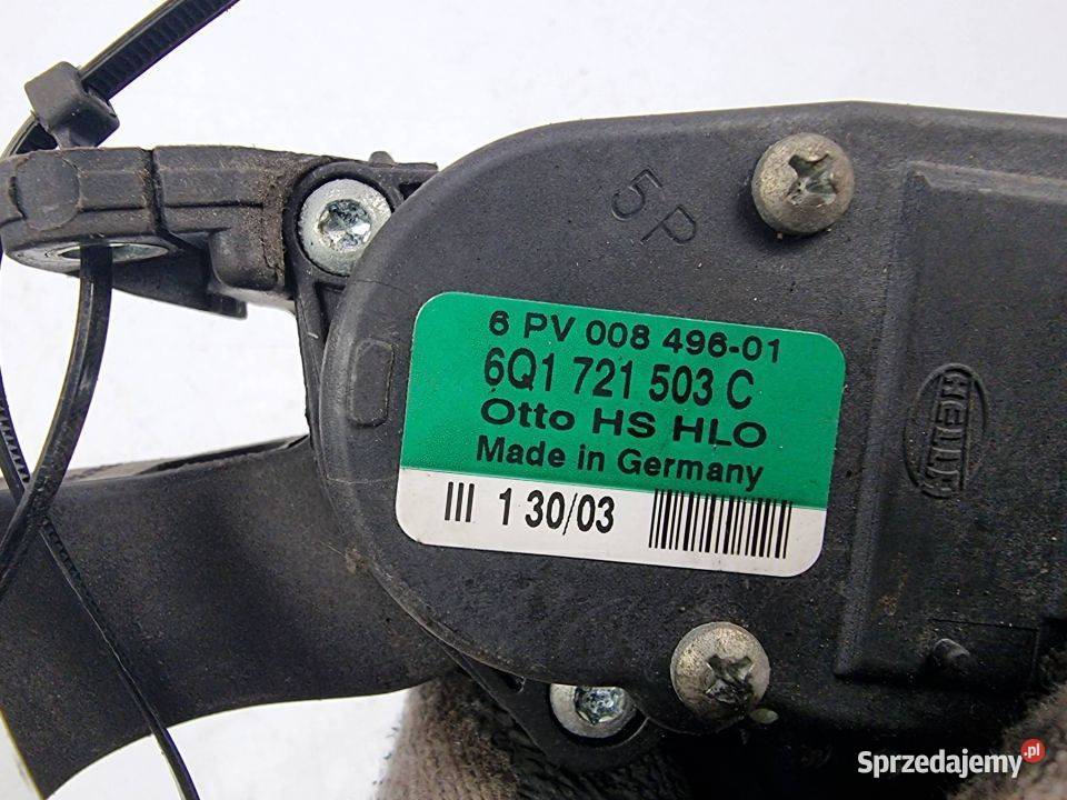 PEDAŁ SKODA FABIA I 6Q1721503C Lipno