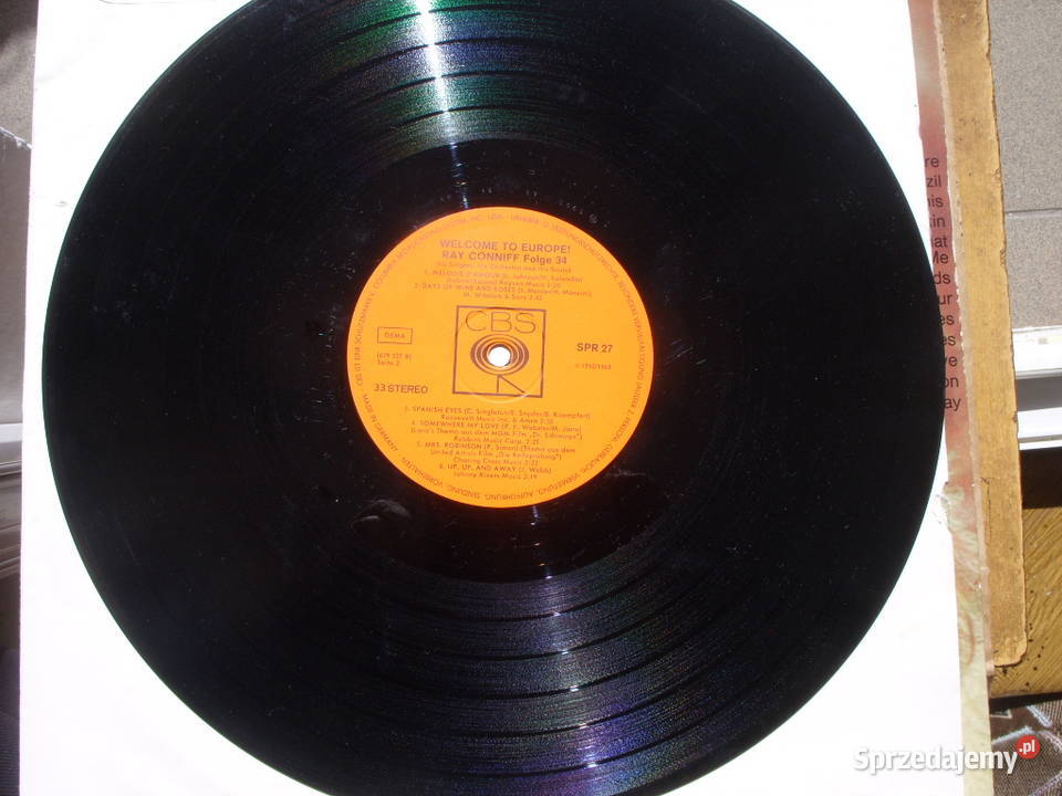 Jazz LP RAY CONNIFFWELCOME TO EUROPE SBS SPR 27 1 płyta dolnośląskie Wołów